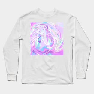 Trippy Pastel Illustration Long Sleeve T-Shirt